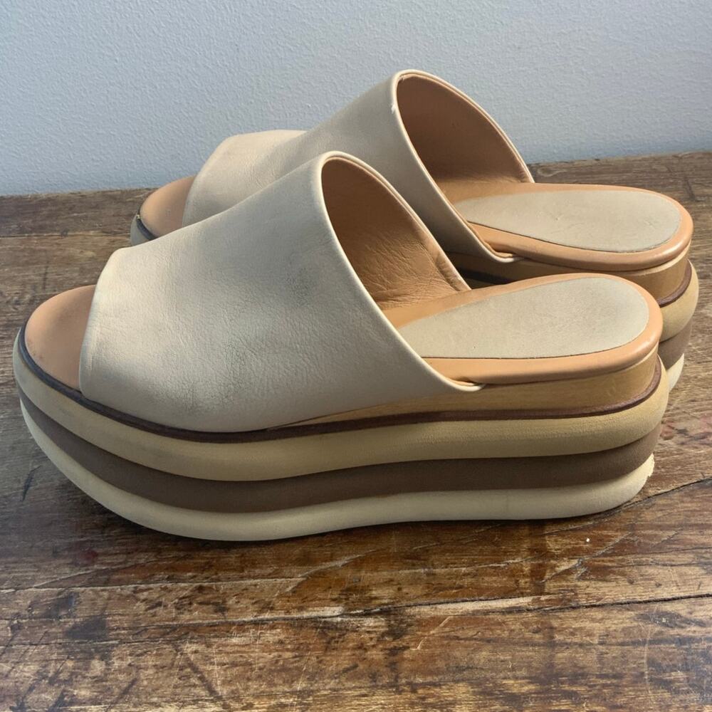 Paloma Barcel Platform Wedge Slides Size 40 - image 4